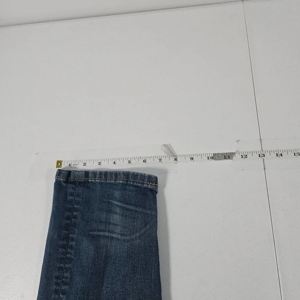 Levis 502 Regular Taper Mens Blue Jeans Medium Wash Stretch 33x34 14376